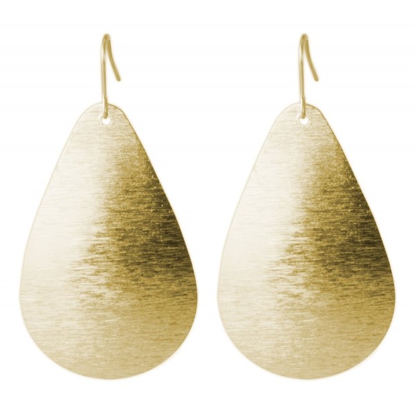 Brushed Teardrop Earring SPUNKYsoul Collection