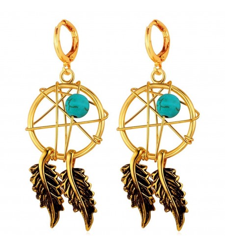 U7 Earrings Turquoise Decorate Catcher