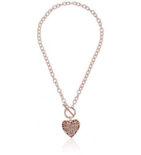 Guess Filigree Toggle Pendant Necklace