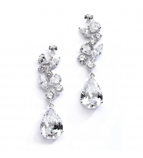 Mariell Wedding Earrings Pear Shaped Teardrops