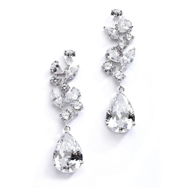 Mariell Wedding Earrings Pear Shaped Teardrops