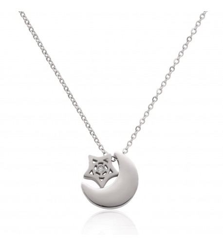 WDSHOW Pendant Necklace Stainless Steel