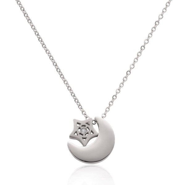 WDSHOW Pendant Necklace Stainless Steel