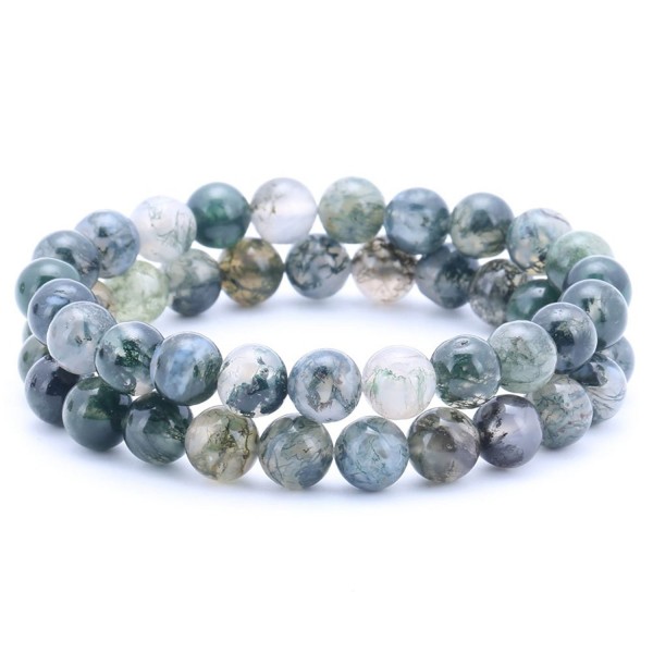 Agate Green Handmade Strand Bracelets