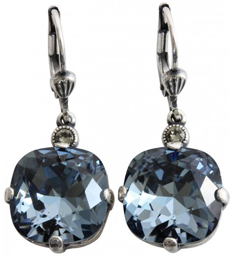 Catherine Popesco Silvertone Earrings Midnight