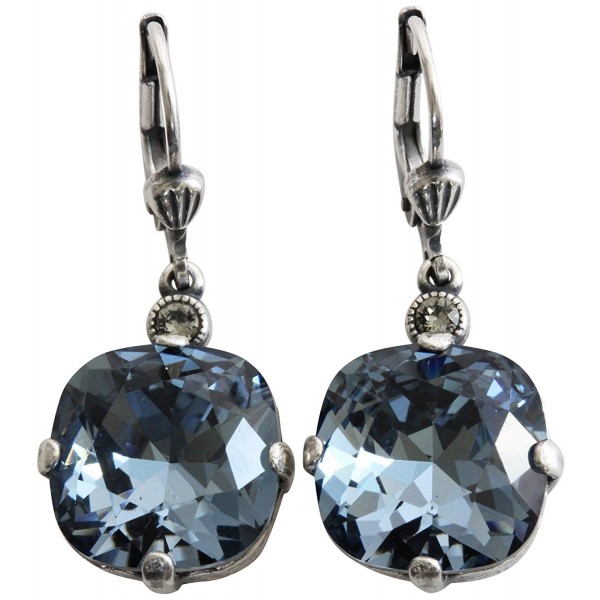 Catherine Popesco Silvertone Earrings Midnight