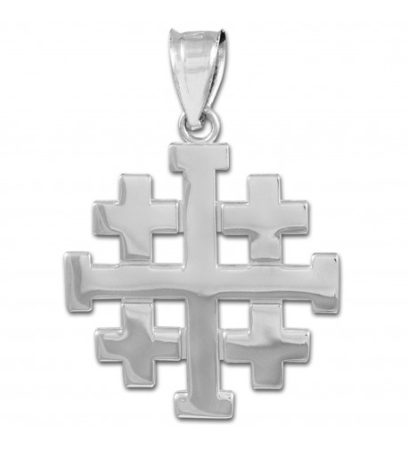 Sterling Templar Crusaders Jerusalem Pendant