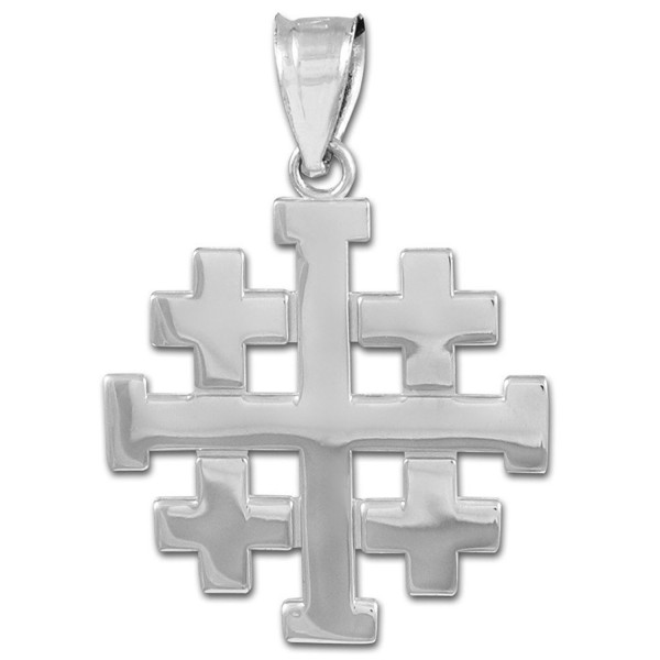 Sterling Templar Crusaders Jerusalem Pendant