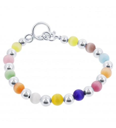 Gem Avenue Silver Multicolor Bracelet