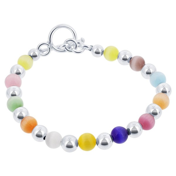 Gem Avenue Silver Multicolor Bracelet