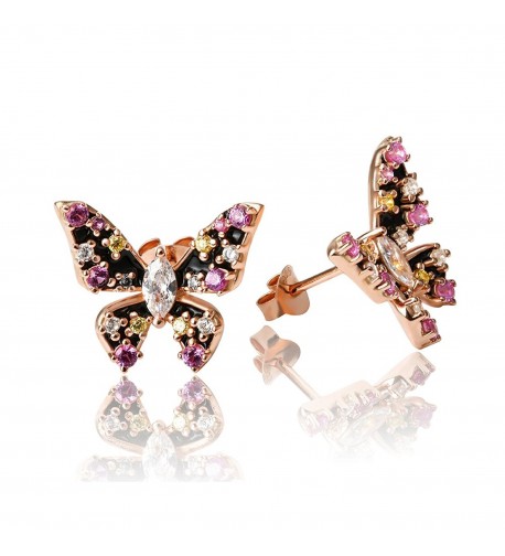 Apotie Sterling Silver butterfly Earring