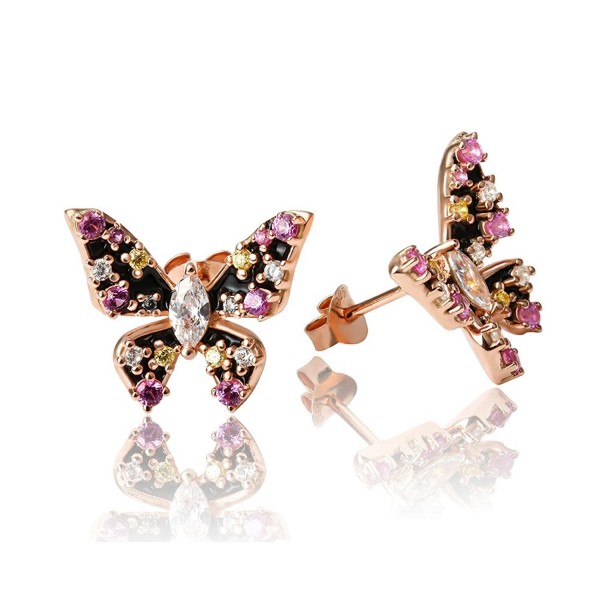 Apotie Sterling Silver butterfly Earring