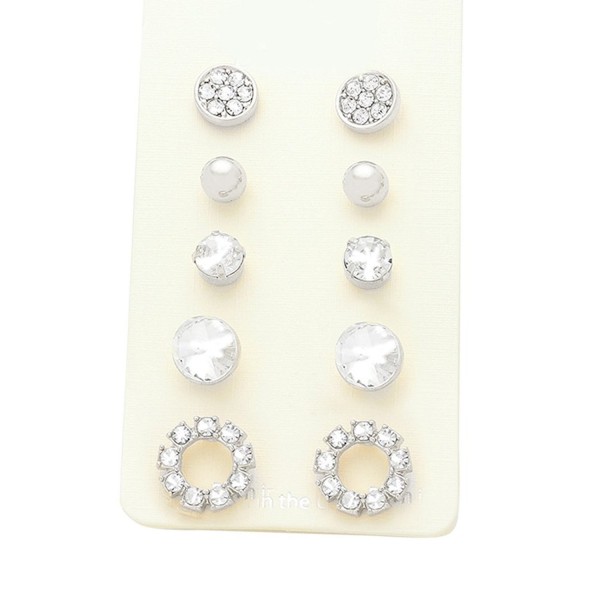 Rosemarie Collections Womens Crystal Earrings