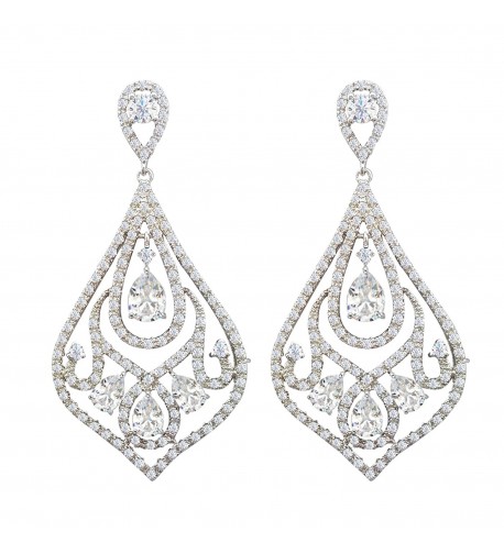 SELOVO Vintage Teardrop Wedding Earrings