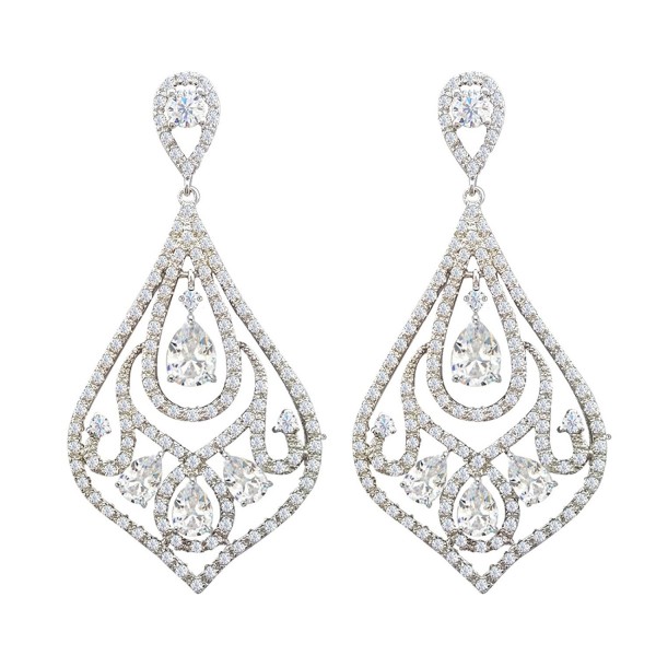 SELOVO Vintage Teardrop Wedding Earrings