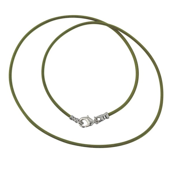 Sterling Silver 1 8mm Leather Necklace