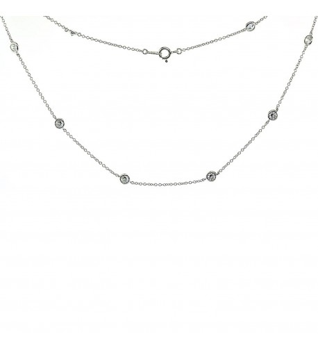 Sterling Silver Zirconia Diamond Necklace