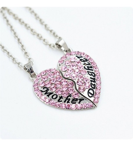 Bling Mother Daughter Pendant Necklace