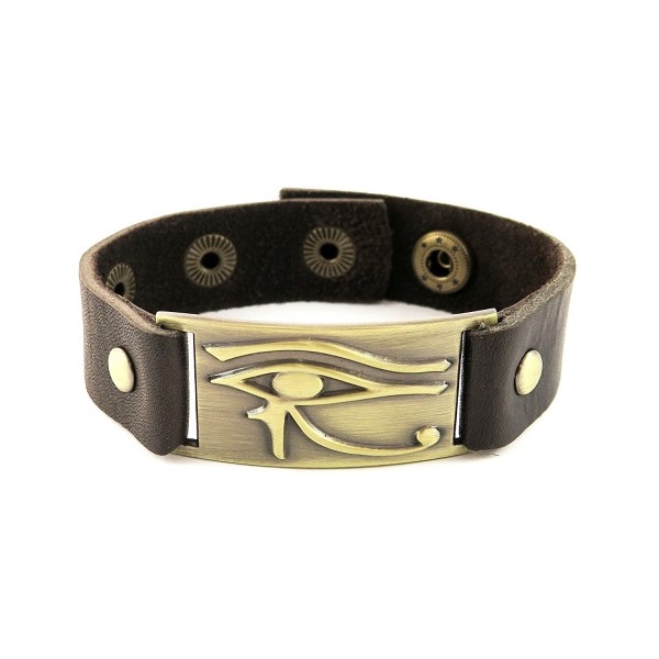 Horus Eye Bracelet Leather Adjustable