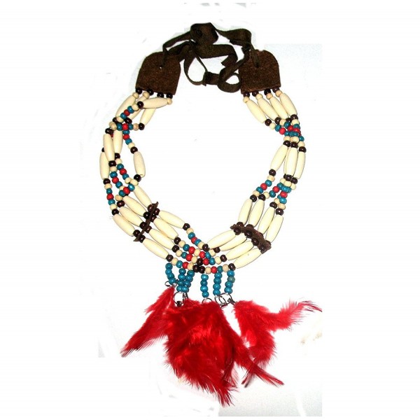 Choker Collar Necklace American Feathers