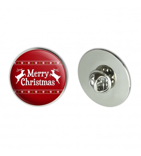 Merry Christmas Holiday Reindeer Pinback