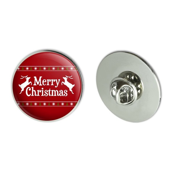 Merry Christmas Holiday Reindeer Pinback