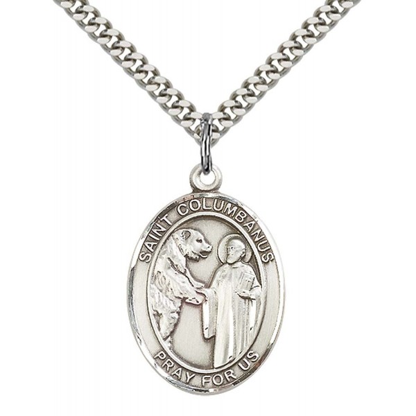 Sterling Columbanus Pendant Stainless Motorcyclists