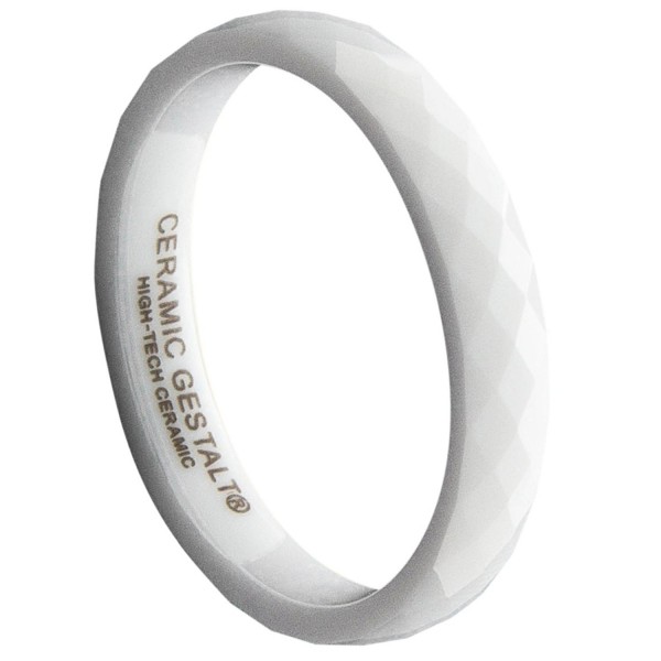 White Ceramic Ring CERAMIC GESTALT