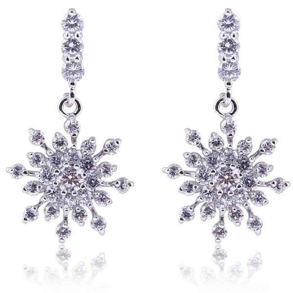 YAZILIND Dazzling Flawless Zirconia Snowflake