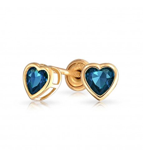 Bling Jewelry Simulated Sapphire Heart