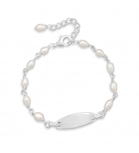 Cultured Freshwater Bracelet Sterling Engraving