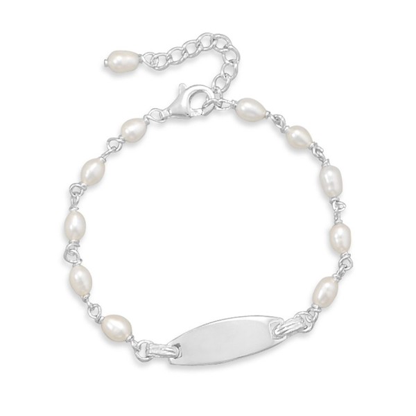 Cultured Freshwater Bracelet Sterling Engraving