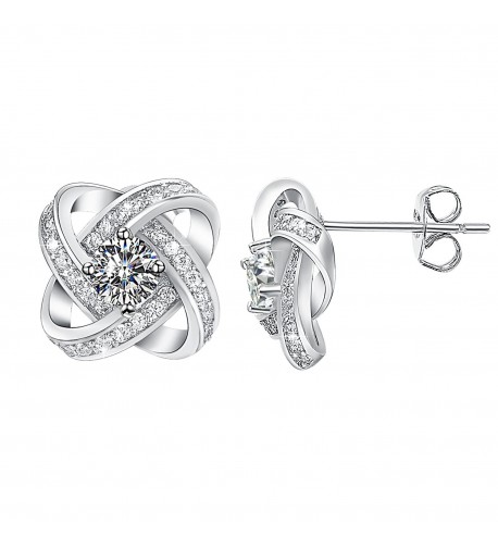 Yoursfs Earrings Twisted Clover Zirconia