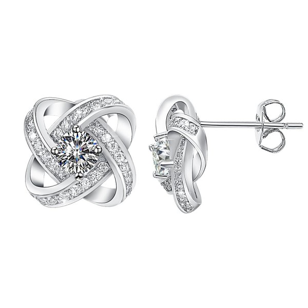 Yoursfs Earrings Twisted Clover Zirconia