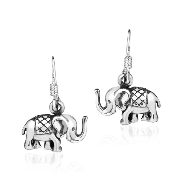 Royal Elephant Sterling Silver Earrings