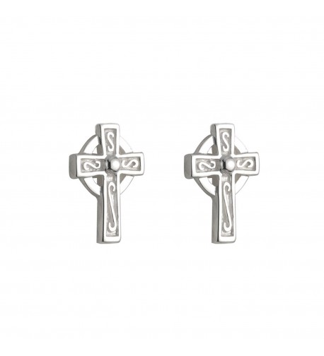 Celtic Cross Earrings Sterling Silver