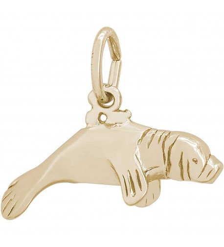 Rembrandt Charms Manatee Plated Silver