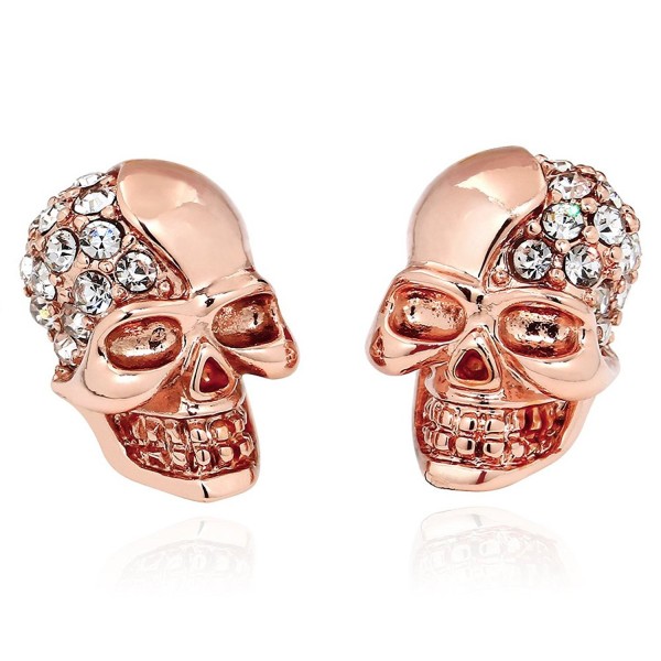 ELBLUVF Alloy Plated Rhinestone Earrings