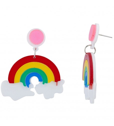 Lux Accessories Rainbow Halloween Earrings