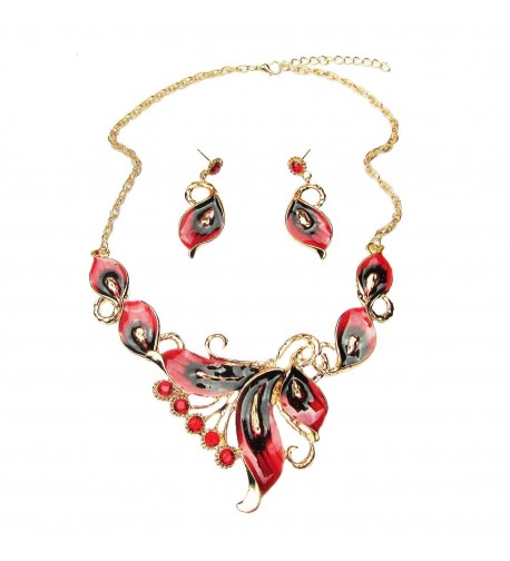 Yuhuan Butterfly Statement Necklace Earrings