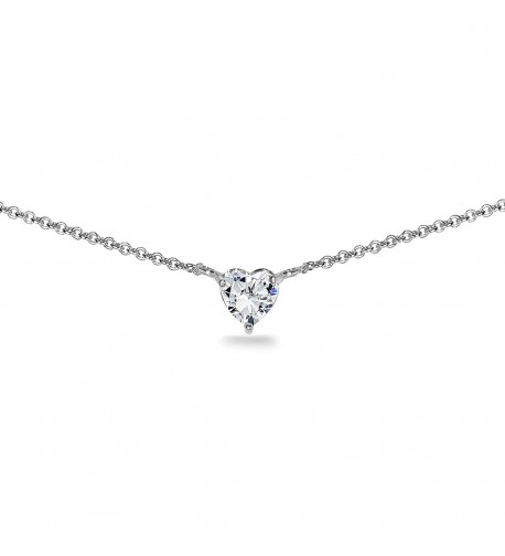 Sterling Silver Necklace Swarovski Zirconia