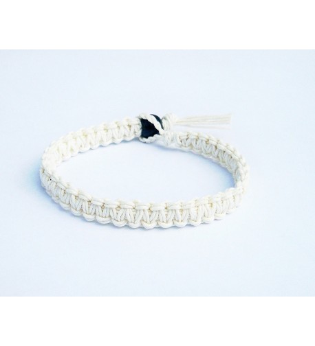 White Surfer Hawaiian Style Bracelet