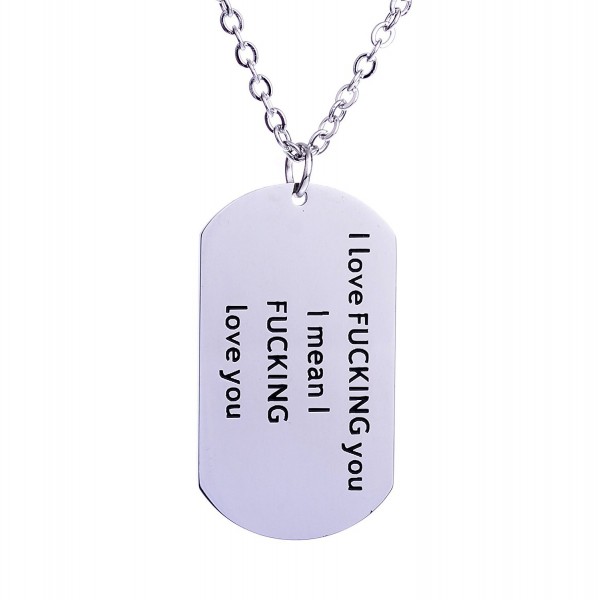 Fucking Pendant Necklace Stainless Valentines