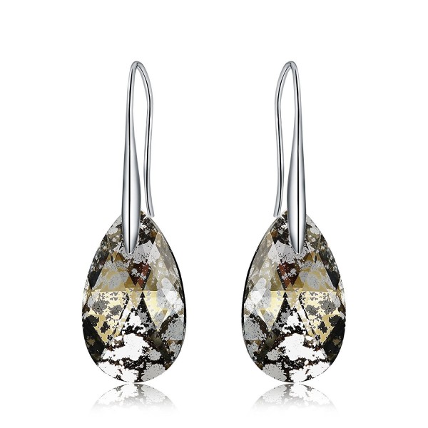 Mevecco Earrings Swarovski Jewelry Gold Patina