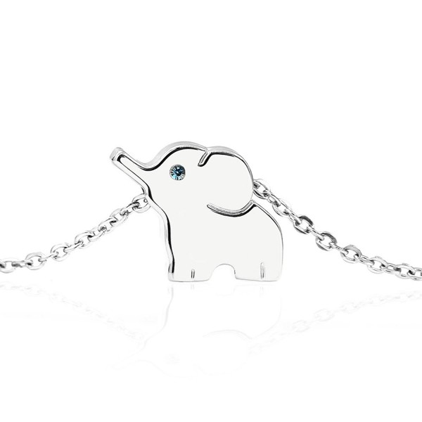 Lazycat Elephant Pendant Necklace Stainless