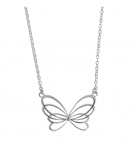 Boma Sterling Silver Butterfly Necklace