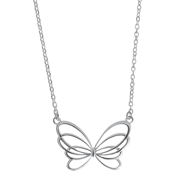 Boma Sterling Silver Butterfly Necklace