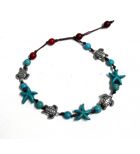Bracelet Starfish Turquoise Beautiful cm Handmade