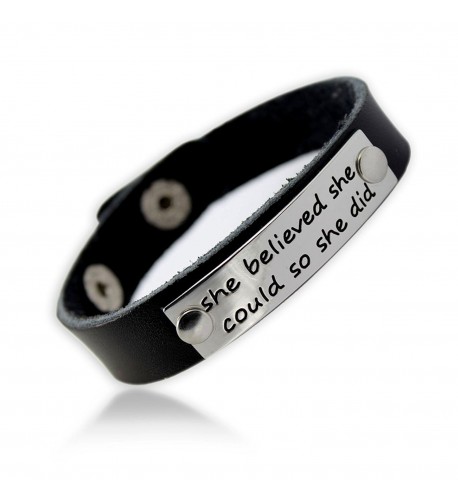 Inspirational message believed genuine bracelet