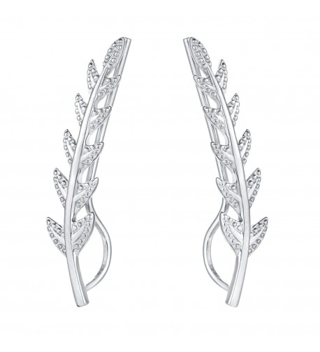 DOMILINA Olive Leaf Ear Climbers